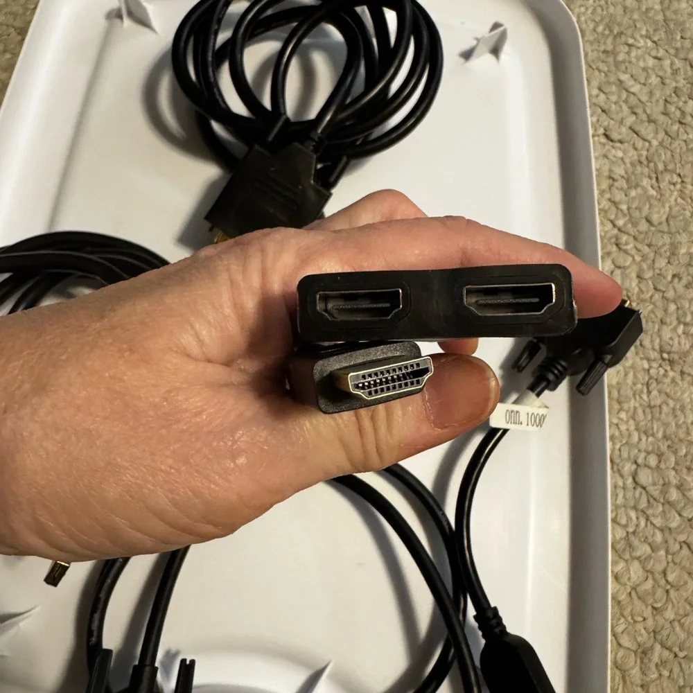 Premium Black DisplayPort to DVI Cable Set